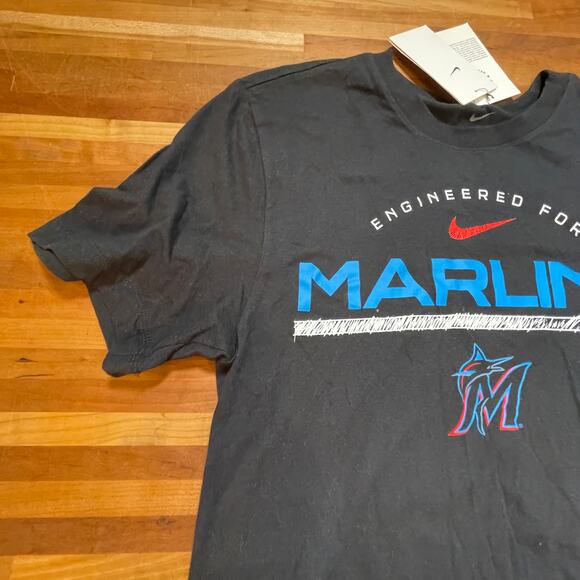MLB Miami Marlins black Nike Men's SS tee shirt, Small - Picture 6 of 7